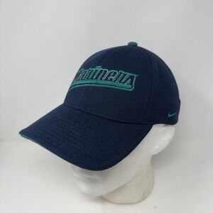 Nike Seattle Mariners Flexfit Hat Mens Navy Blue Teal Mesh MLB Baseball Cap L/XL